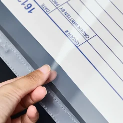 Staples Super Heavy Weight Job Ticket Holder, 9" x 12", Clear, 10/Pack (15946-CC)