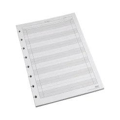 Staples To-Do Customizable Notebook Accessories, 5.5" x 8.5", Cornell, 50 Sheets, White, /Pack (19994STP)