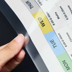 Staples Wall-Mountable Heavyweight Sheet Protector, 8.5" x 11", Diamond Clear, 10/Pack (15945)