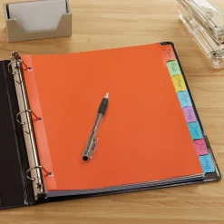 Staples Write-On Dividers, 8-Tab, Assorted Colors (13513/23181)