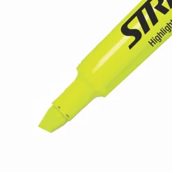 Stride Brite Tank Highlighter, Chisel Tip, Yellow, 12/Box (42005)