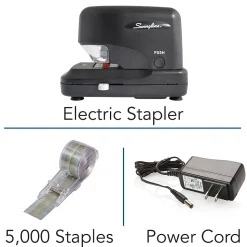 Swingline Cartridge Electric Desktop Stapler, 30 Sheet Capacity, Black (69008)