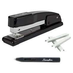 Swingline Commercial Desktop Stapler, 20-Sheet Capacity, Black, 5000 Staples (S7044401STP)