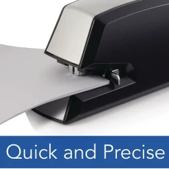 Swingline Commercial Reduced-Effort Electric Desktop Stapler, 20-Sheet Capacity, Black/Silver (6701)
