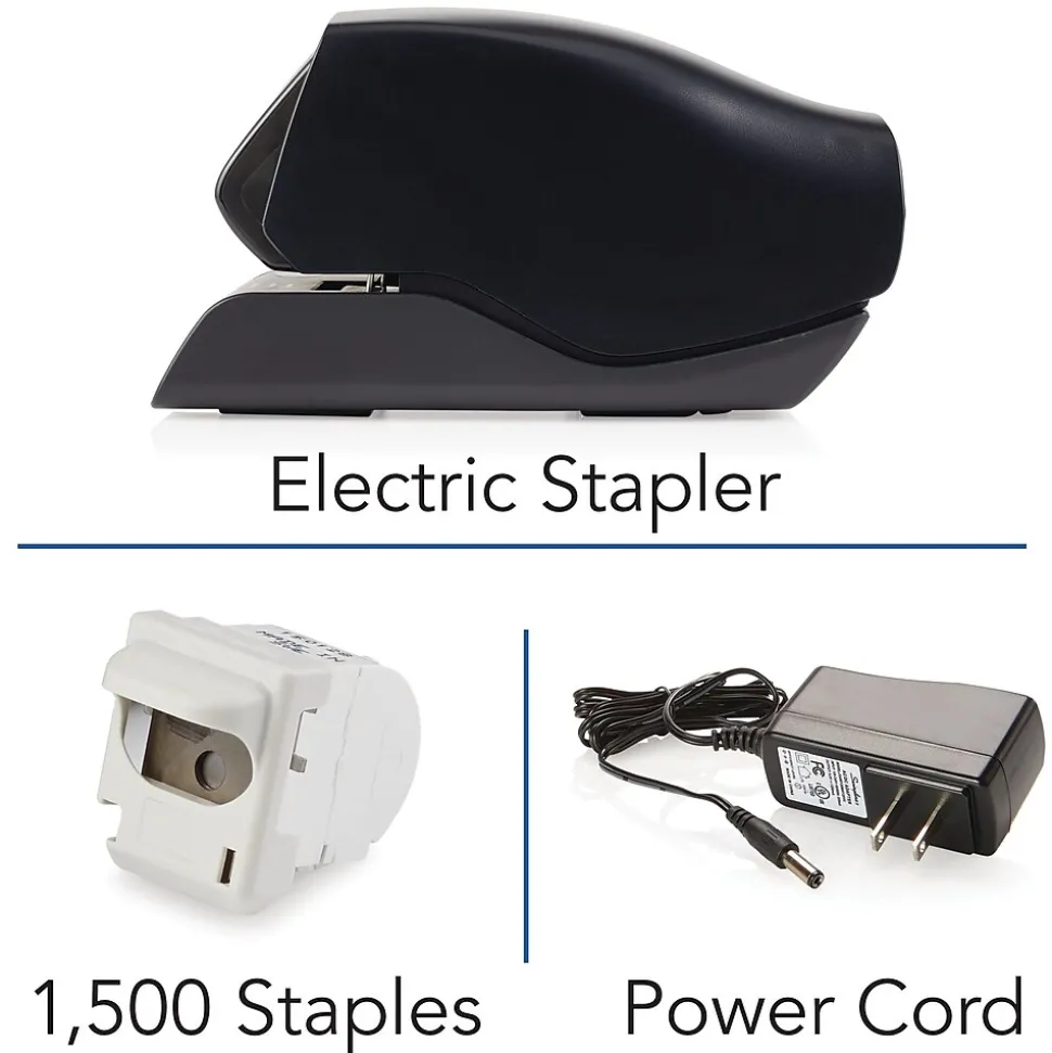 Swingline 502e Desktop Cartridge Electric Stapler, 20-Sheet Capacity, Black (50202)