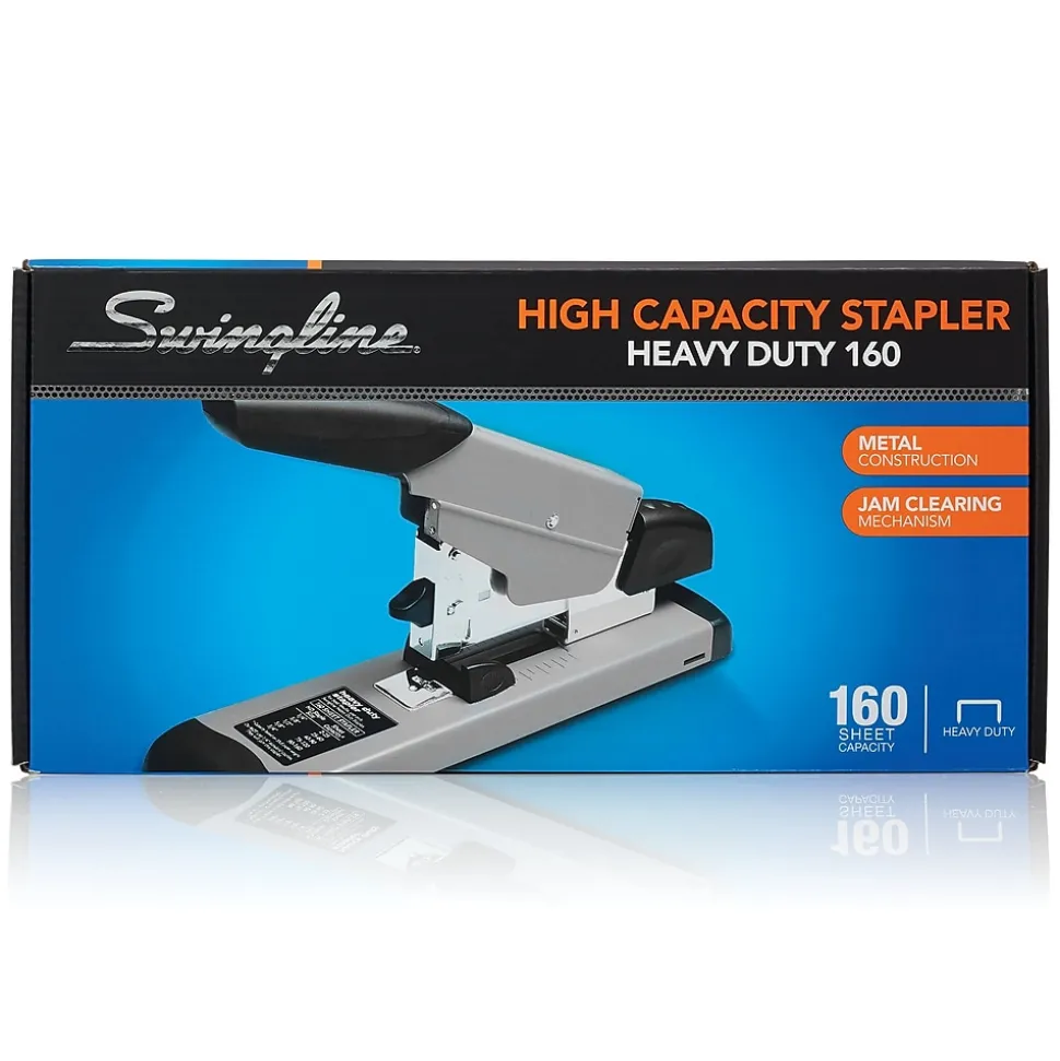 Swingline Heavy Duty Desktop Stapler, 160-Sheet Capacity, Black/Gray (39005)
