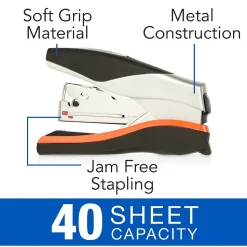 Swingline® Optima® Compact Low Force Stapler, 40 Sheet Capacity, Black/Silver (87842)