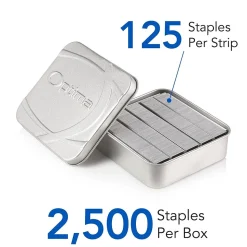 Swingline Optima High Capacity Staples, 0.38 Leg Length, 2500/Box (35550)