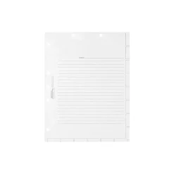 Tabbies Medical Chart Index Blank Tab Dividers, 7-Hole Punched, White, 400/Box (TAB54520)
