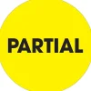 Tape Logic 2" Circle "Partial" Inventory Label, Fluorescent Yellow, 500/Roll
