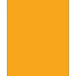 Tape Logic® Rectangle Laser Labels, 8 1/2" x 11", Fluorescent Orange, 100/Case (LL185OR)