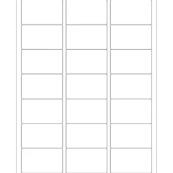 Tape Logic® Rectangular Laser Labels, 2 1/2" x 1 1/2", White, 2100/Case (LL112)