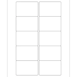 Tape Logic® Rectangular Laser Labels, 3" x 2", White, 1000/Case (LL165)