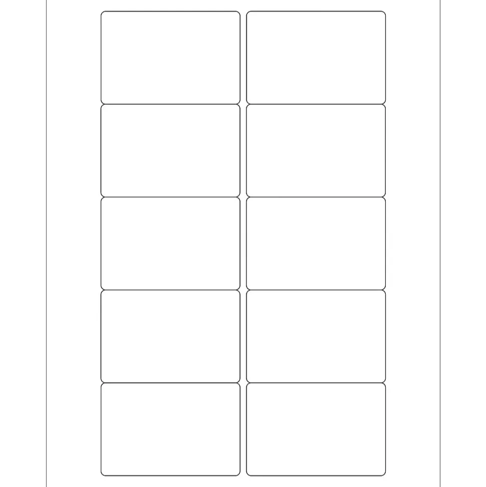 Tape Logic® Rectangular Laser Labels, 3" x 2", White, 1000/Case (LL165)