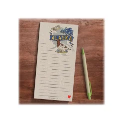 TF Publishing Alaska Memo Pad, 4" x 8", Multicolor, 26 Sheets/Pad, 1 Pad/Pack (99-ALASMP)