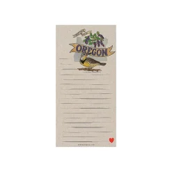 TF Publishing Oregon Memo Magnet Pad, 4" x 8", Line Ruled, Kraft, 52 Sheets/Pad, 1 Pad/Pack (99-OREGMP)