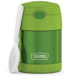 Thermos FUNtainer Stainless Steel Vacuum-Insulated Food Jar, 10-Oz., Lime (F3100LM6)