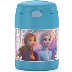 Thermos FUNtainer Stainless Steel Vacuum-Insulated Licensed Food Jar, 10-Oz., Frozen 2 (F3101FZ6)