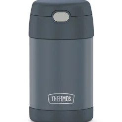Thermos 16-Ounce FUNtainer Vacuum-Insulated Stainless Steel Food Jar with Folding Spoon, Stone Slate (F31101SL6)