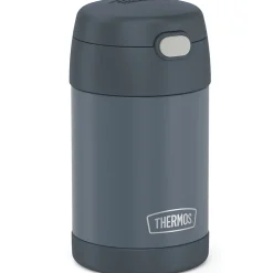 Thermos 16-Ounce FUNtainer Vacuum-Insulated Stainless Steel Food Jar with Folding Spoon, Stone Slate (F31101SL6)