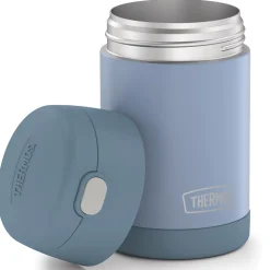 Thermos 16-Ounce FUNtainer Vacuum-Insulated Stainless Steel Food Jar with Folding Spoon, Denim Blue (F31101DB6)