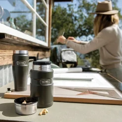 Thermos 24-Ounce Stainless King Vacuum-Insulated Food Jar, Army Green (SK3020AGTRI4)