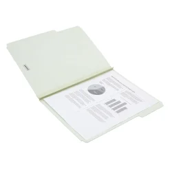 Top Tab Pressboard File Folders, Letter Size, Light Green