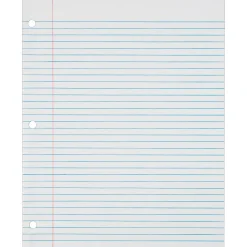 TOPS College Ruled Filler Paper, 8.5" x 11", 3-Hole Punched, 500 Sheets/Pack (62349)