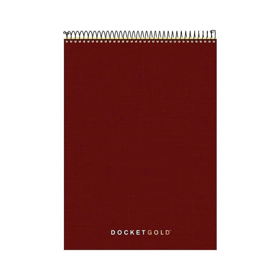 TOPS Docket Gold Notepad, 8 1/2" x 11 3/4", Project Ruled, Canary, 70 Sheets/Pad (99703)