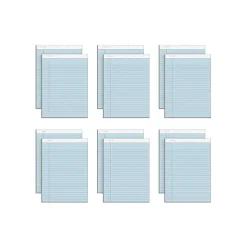 TOPS Prism+ Notepads, 8.5" x 11.75", Wide, Blue, 50 Sheets/Pad, 12 Pads/Pack (TOP63120)