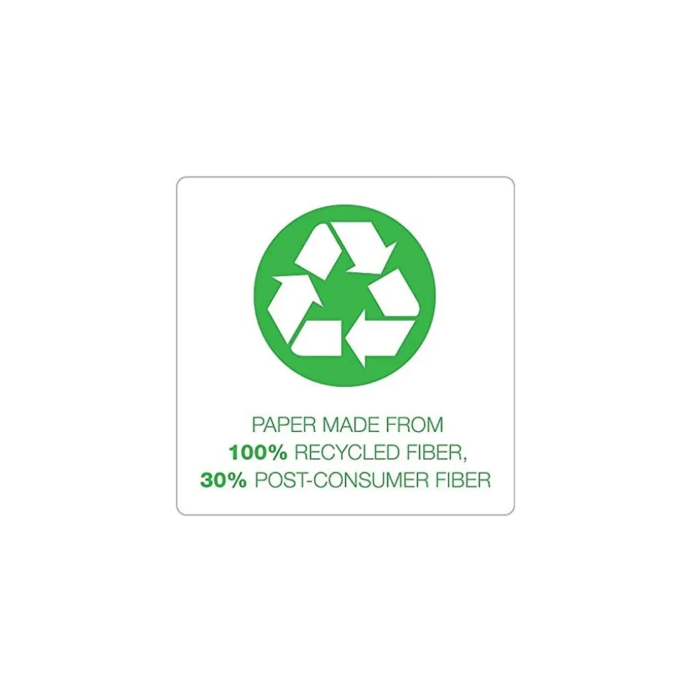 TOPS Second Nature Notepads, 8.5" x 11.75", Wide, Canary, 50 Sheets/Pad, 12 Pads/Pack (74890)