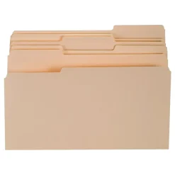 TRU RED™ 30% Recycled Top-Tab File Folders, 3-Tab, Manila, Legal-Size, 24/Pack (235408/TR58116)