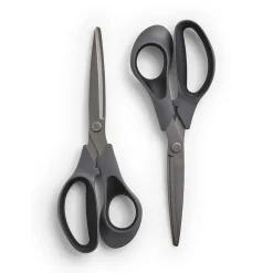 TRU RED™ 8" Titanium Coated Scissors, Straight Handle, 2/Pack (TR55023)