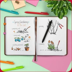 TRU RED™ 8” x 10” Large Flexible Cover Narrow Ruled Journal, Cognac (TR61953)