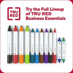 TRU RED™ Dry Erase Kit, Chisel Tip, Assorted, 4/Pack (TR61742/TR56940)