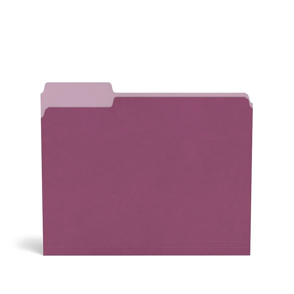 TRU RED™ File Folders, 3-Tab, Letter Size, Assorted Jewel Tone Colors, 24/Pack (TR58171)