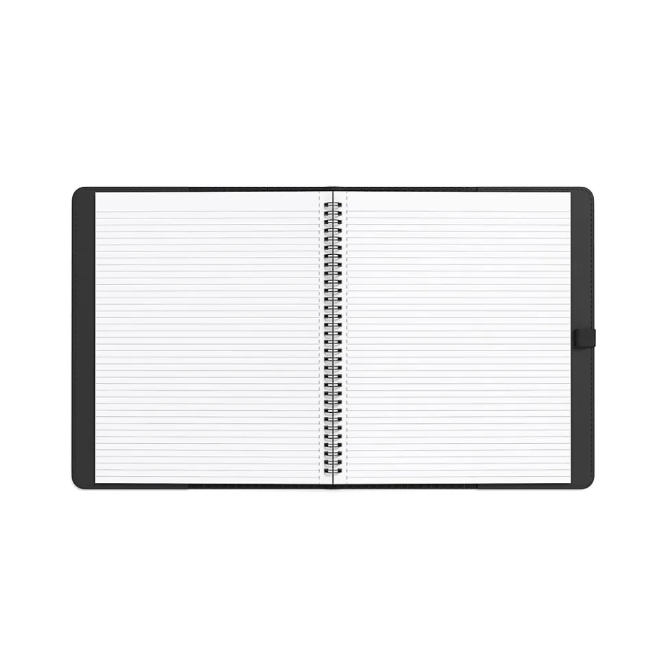 TRU RED™ Large Folio Soft Cover Ruled Notebook, Black (TR54992)