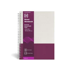TRU RED™ Medium Hard Cover Ruled Notebook, Gray/Purple (TR55742)