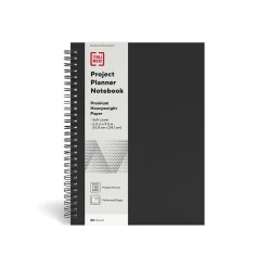 TRU RED™ Medium Soft Cover Project Planner Notebook, Black (TR54989)