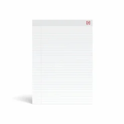 TRU RED™ Notepad, 8.5" x 11.75", Wide Ruled, White, 50 Sheets/Pad, Dozen Pads/Pack (TR58188)