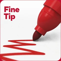 TRU RED™ Permanent Marker, Fine Tip, Assorted, 12/Pack (TR54530)