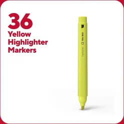 TRU RED™ Pocket Stick Highlighter with Grip, Chisel Tip, Yellow, 36/Pack (TR54582)