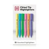 TRU RED™ Pocket Stick Highlighter with Grip, Chisel Tip, Assorted, 12/Pack (TR54586)