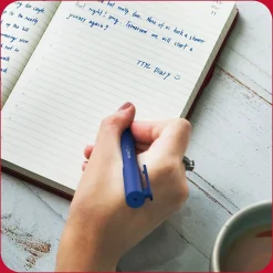 TRU RED™ Quick Dry Gel Pens, Fine Point, 0.5mm, Blue, Dozen (TR54472)