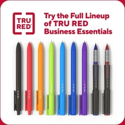 TRU RED™ Quick Dry Gel Pens, Fine Point, 0.5mm, Blue, Dozen (TR54472)