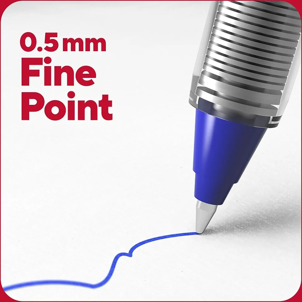 TRU RED™ Rollerball Pens, Fine Point, Assorted Colors, 3/Pack (TR58251)