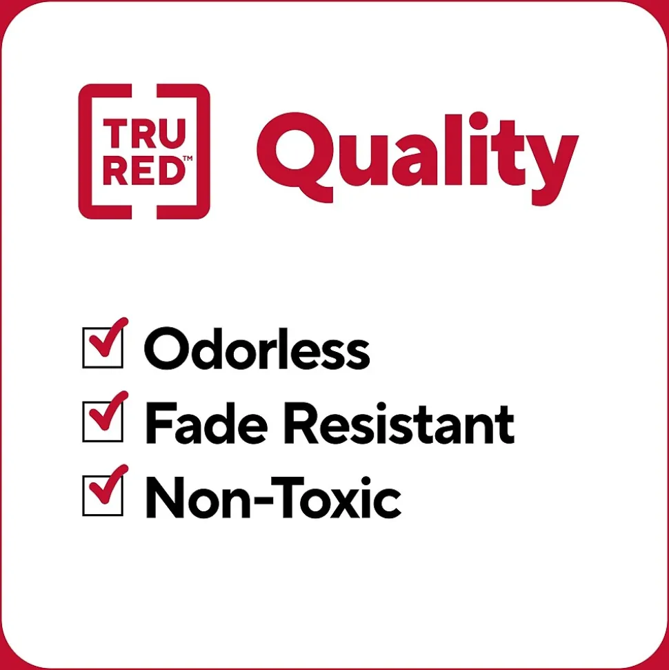 TRU RED™ Tank Highlighter with Grip, Chisel Tip, Assorted, 12/Pack (TR54585)