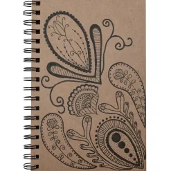 UCreate Create Your Own Cover Sketch Diary, 9" x 6", Natural, 50 Sheets, Pack of 6 (PAC4776-6)