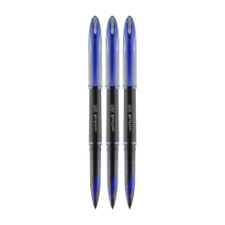 uni AIR Porous Point Pens, Medium Point, 0.7mm, Blue Ink, 3/Pack (1926810)