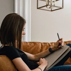 uni AIR Porous Point Pens, Medium Point, 0.7mm, Blue Ink, 12/Pack (1927701)